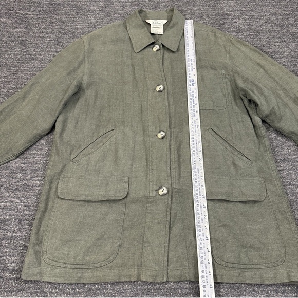 L.L. Bean Olive Green Utility Jacket Size L - Picture 4 of 5